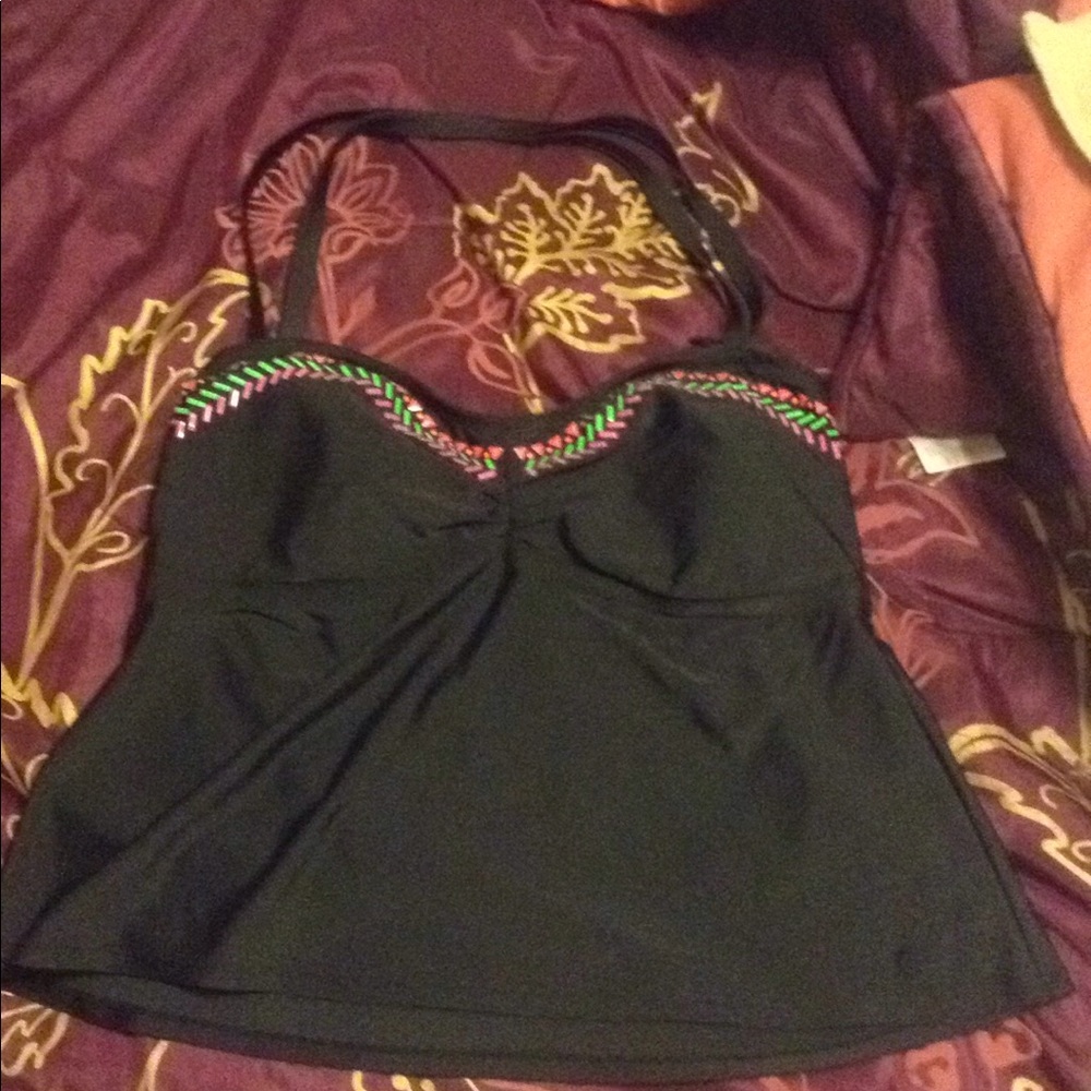 2X swim suite top, Halter style